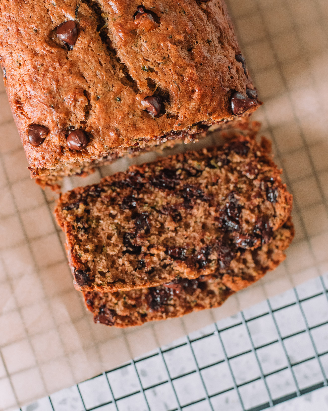 Chocolate Chip Zucchini Bread by Mash and Spread- Jasmin Foster, RD, LD