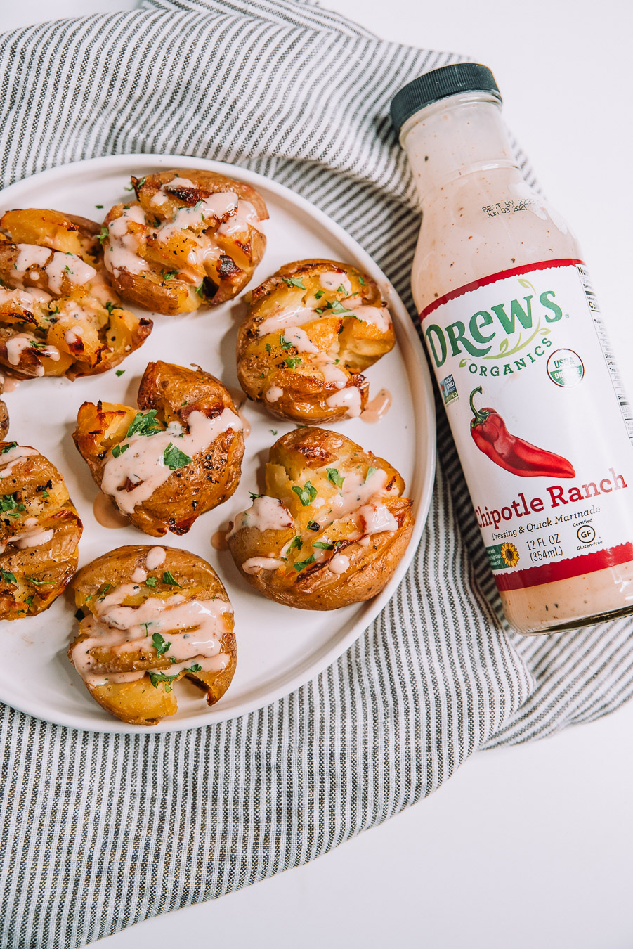 Smashed Potatoes with Chipotle Ranch by Mash and Spread