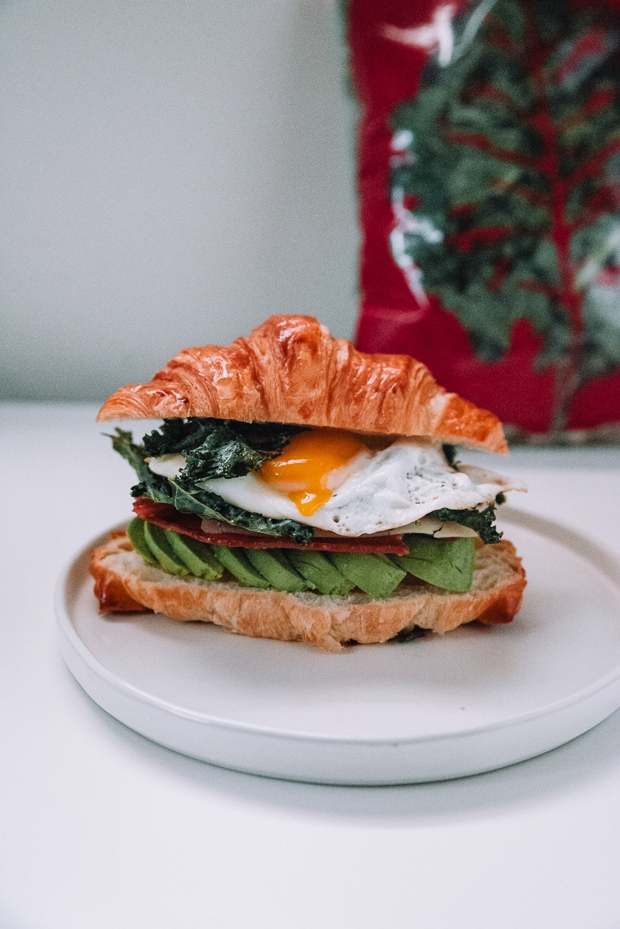 Breakfast Sandwich with Crispy Kale