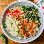 Shrimp Bahn Mi Bowl made with Chipotle Ranch by Mash and Spread